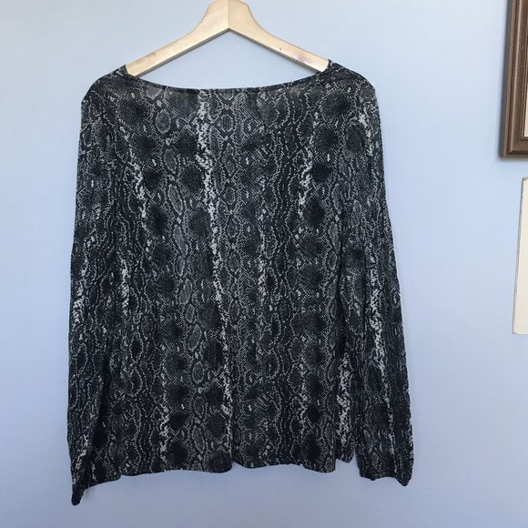 Michael Michael Kors Snake Print Blouse - Picture 3 of 4